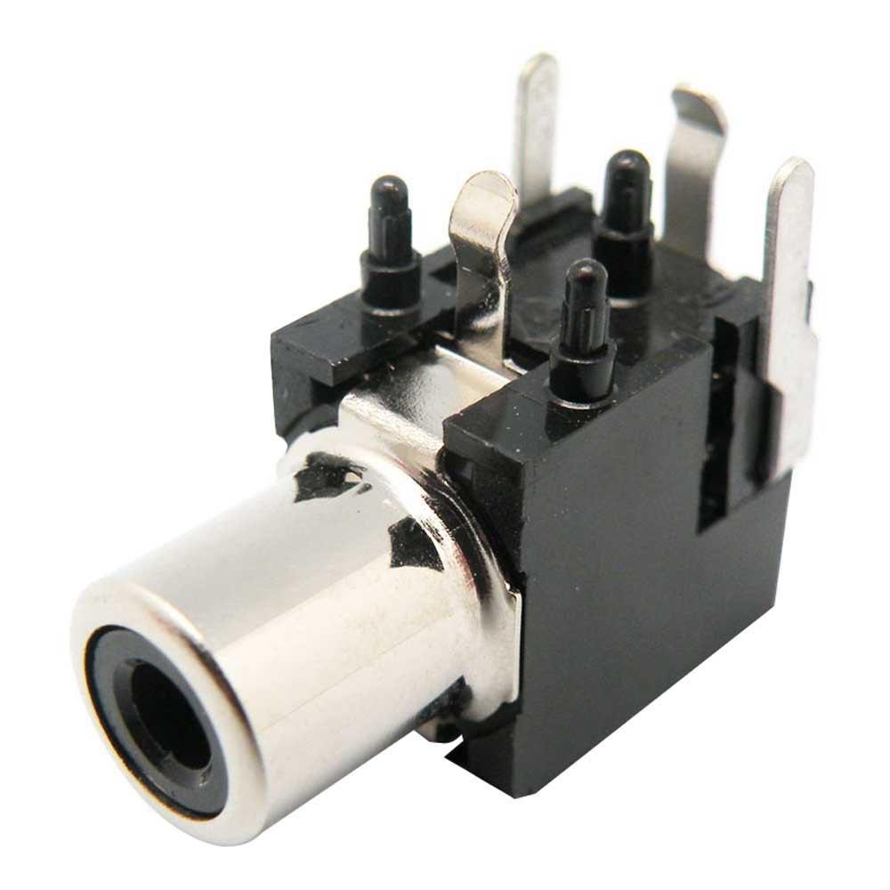 Audio and Video | 2329N Female Chasis Angled C.I RCA Connector Black Audio & Video Audio & Video