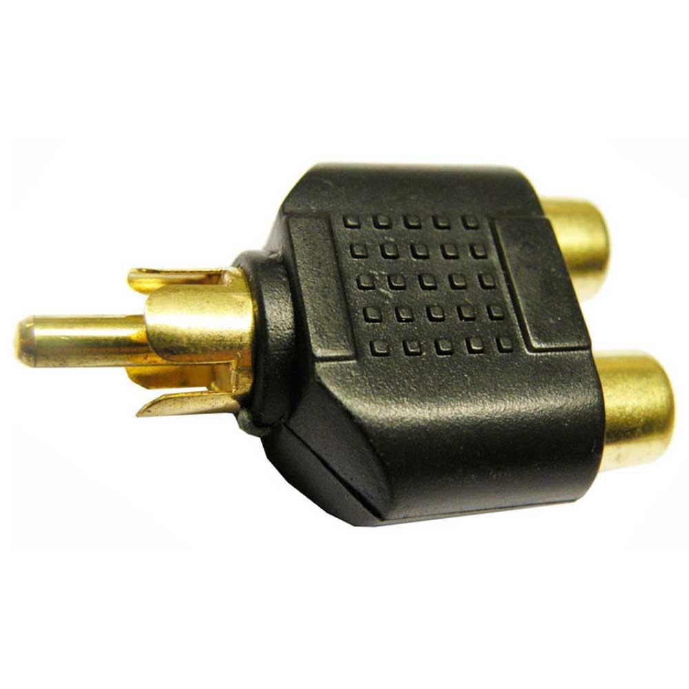 Audio and Video | 2544 Male 2X Rca Female RCA Connector Black Audio & Video Audio & Video