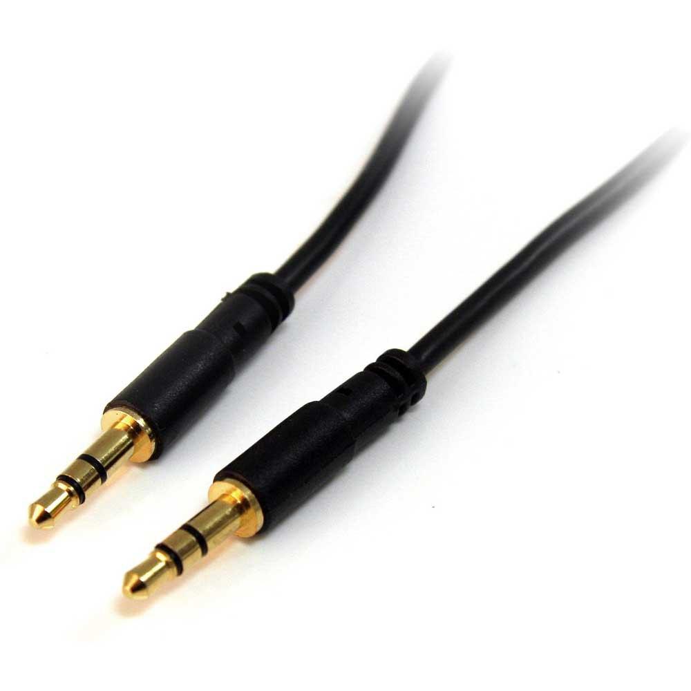 Audio and Video | 3 ft Slim Stereo Audio Cable 5 mm 91 cm Black Audio & Video Audio & Video