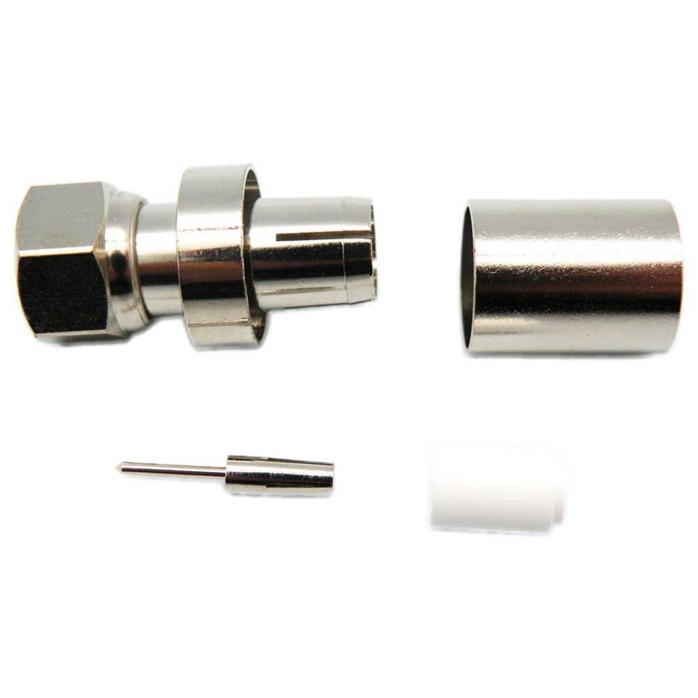 Audio and Video | 3034 F Male Crimp RG213 Connector Silver Audio & Video Audio & Video