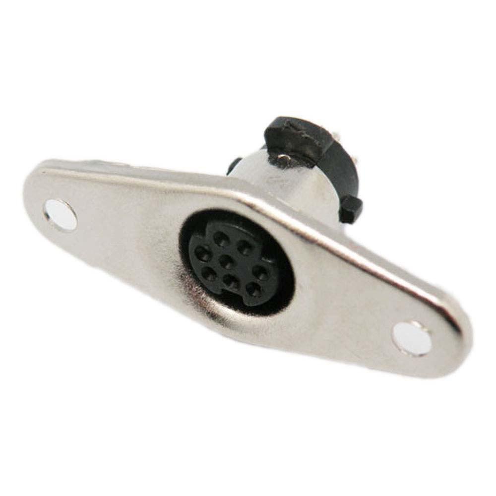 Audio and Video | 3066 Welded Chassis Mini DIN Female Connector 8P Silver Audio & Video Audio & Video