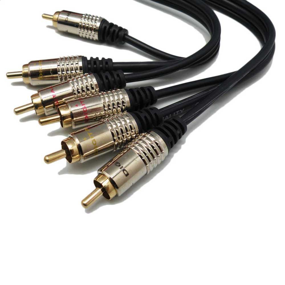 Audio and Video | 3xRCA 10 m RCA Cable Black / Silver Audio & Video Audio & Video