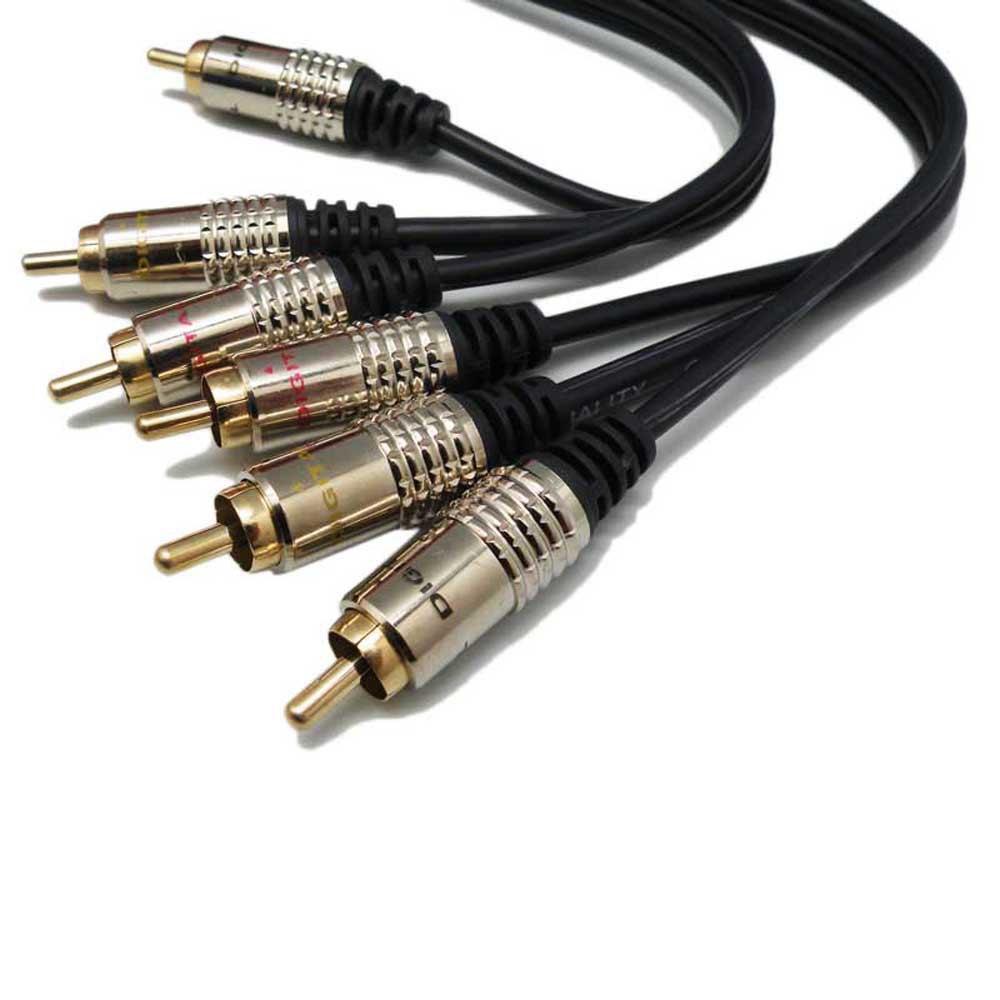 Audio and Video | 3xRCA 15 m RCA Cable Black / Silver Audio & Video Audio & Video