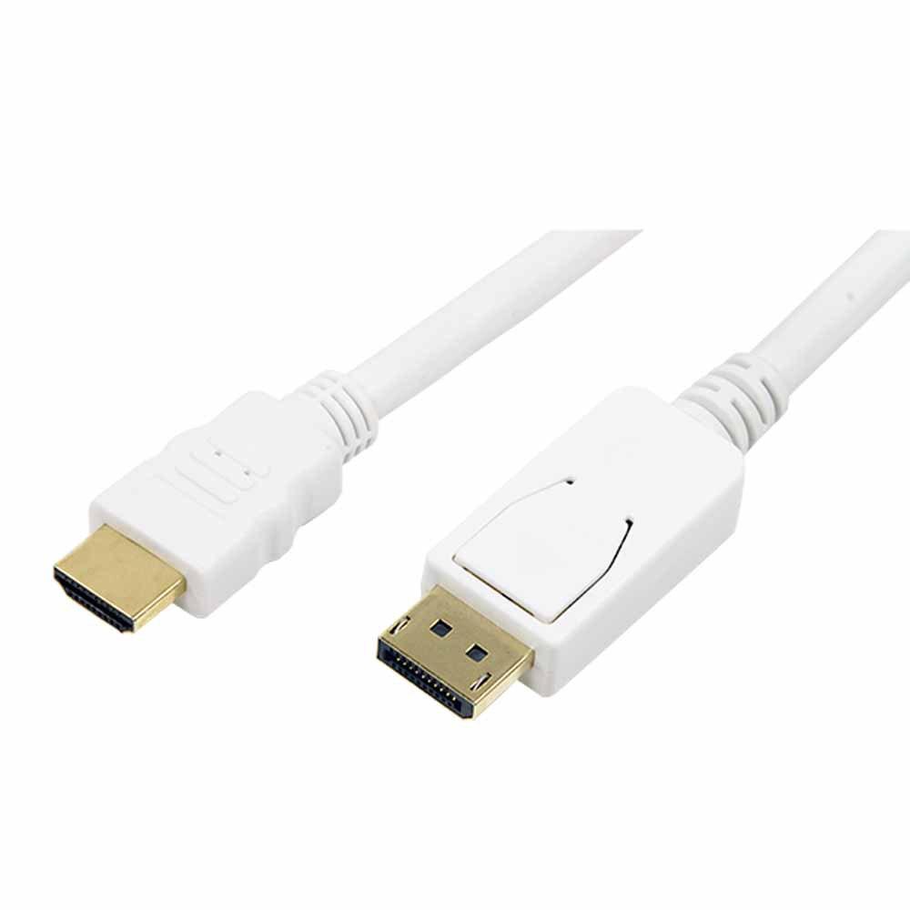 Audio and Video | 47004222 2 m DisplayPort To HDMI Cable White Audio & Video Audio & Video