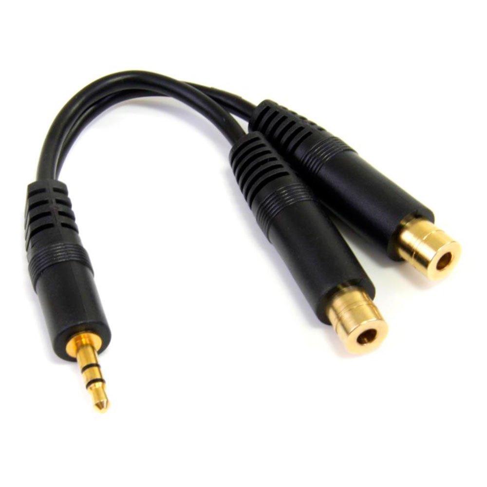 Audio and Video | 6´´ Stereo Splitter Cable 3.5 to 2x 3.5 Black Audio & Video Audio & Video