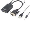 Audio and Video | A-VGA-HDMI-01 HDMI To VGA/Jack Adapter Black Adaptors Adaptors