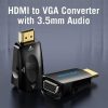 Audio and Video | AIDB0 HDMI To VGA Adapter Black Adaptors Adaptors