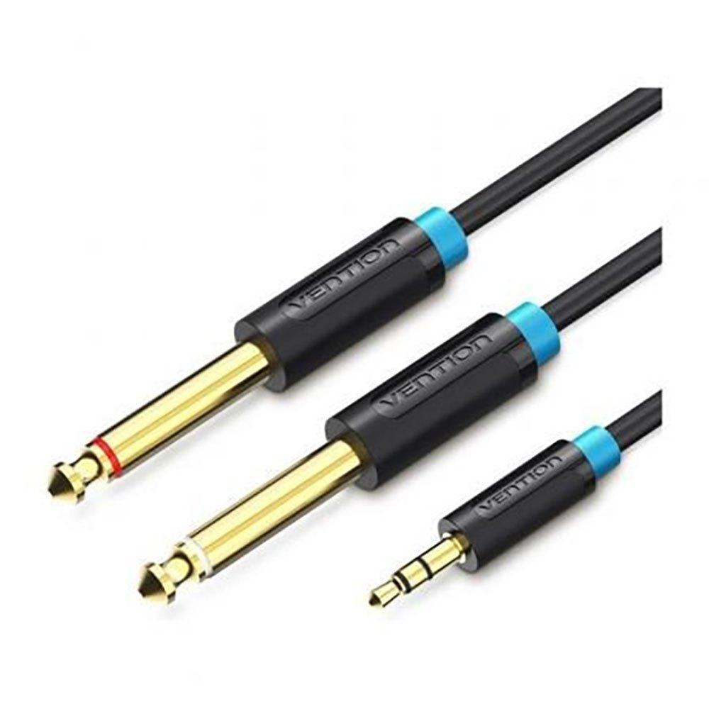 Audio and Video | BACBF Jack 3.5 To 2 Cable 1 m 6.5 mm Black Audio & Video Audio & Video