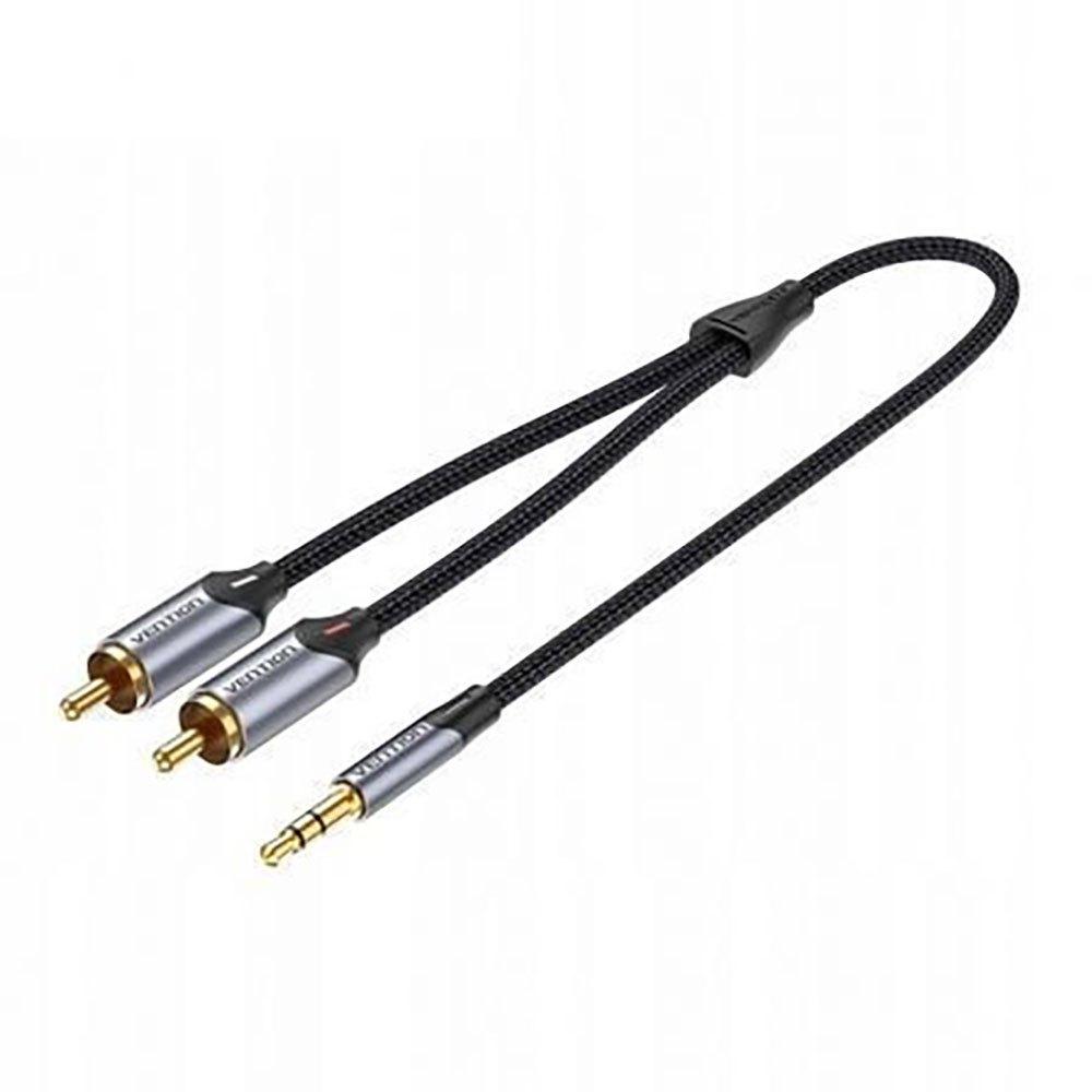 Audio and Video | BCNBH 2 RCA To Jack Cable 2 m 3.5 mm Grey Audio & Video Audio & Video