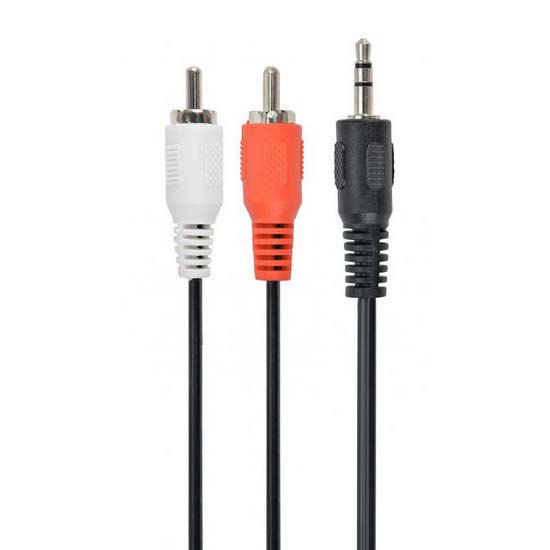 Audio and Video | CCA-458-2.5M Jack 3.5/2xRCA M/M 2.50 m Cable Black Audio & Video Audio & Video