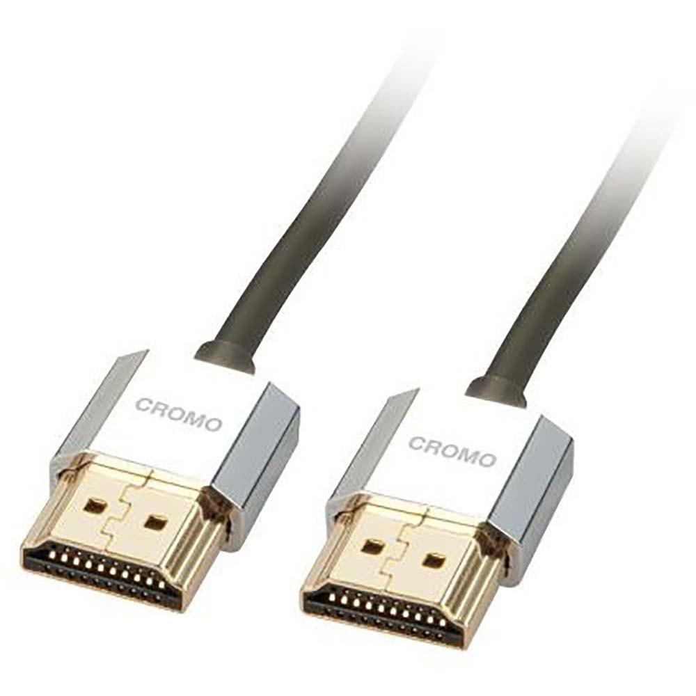 Audio and Video | Cromo Slim 0.5 m HDMI 2.0 Cable Black / Grey Audio & Video Audio & Video