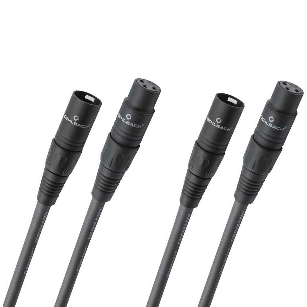 Audio and Video | D1C2078 XLR Analog Audio Cable 3 m 2 units Black Audio & Video Audio & Video