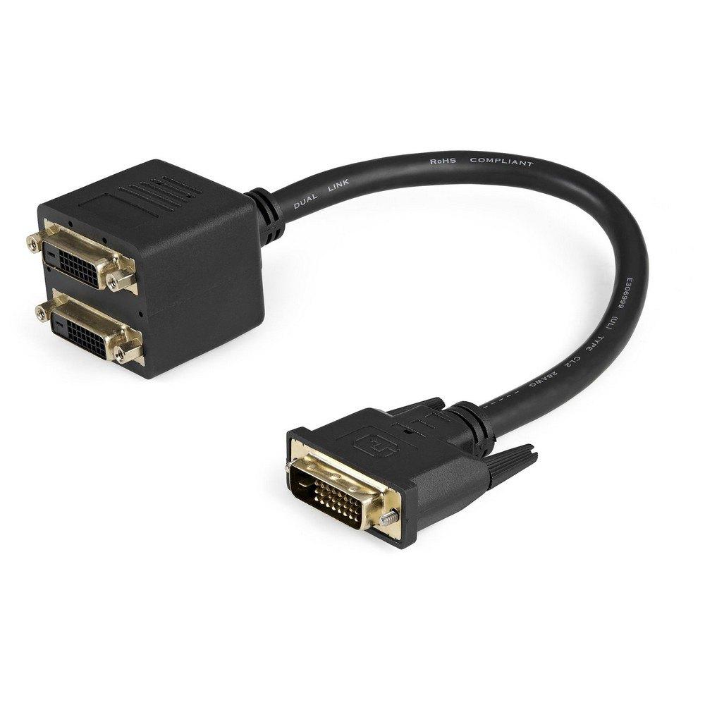 Audio and Video | DVI-D Video Splitter Duplicator Cable Black Audio & Video Audio & Video