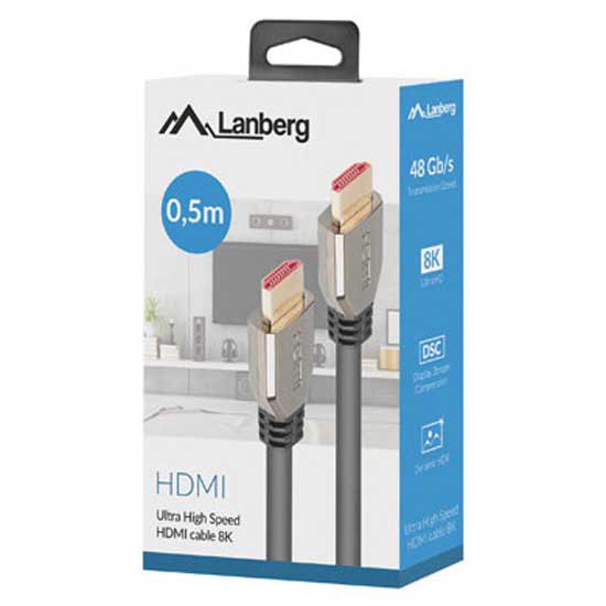 Audio and Video | HDMI 2.1 8K 60Hz Cable 0.5 m Black Audio & Video Audio & Video