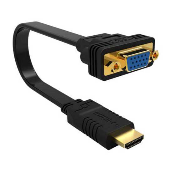 Audio and Video | HDMI To VGA Adapter 20 cm Black Adaptors Adaptors