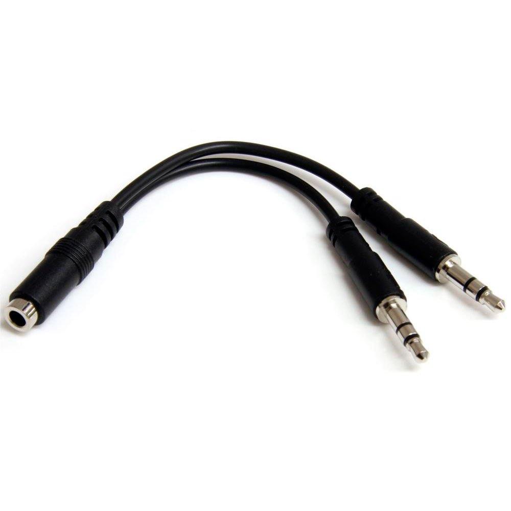 Audio and Video | Headset Splitter 4 Pin to Position 2x 3 Black Audio & Video Audio & Video