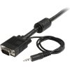 Audio and Video | High Res Monitor VGA Cable w/ Audio 2m Black Audio & Video Audio & Video