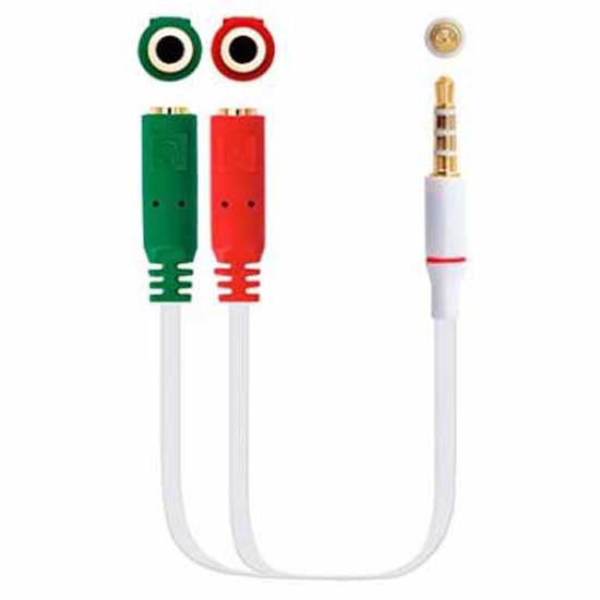 Audio and Video | Jack 3.5 Male To 2 x Female Cable 0.2 m White / Red / Green Audio & Video Audio & Video