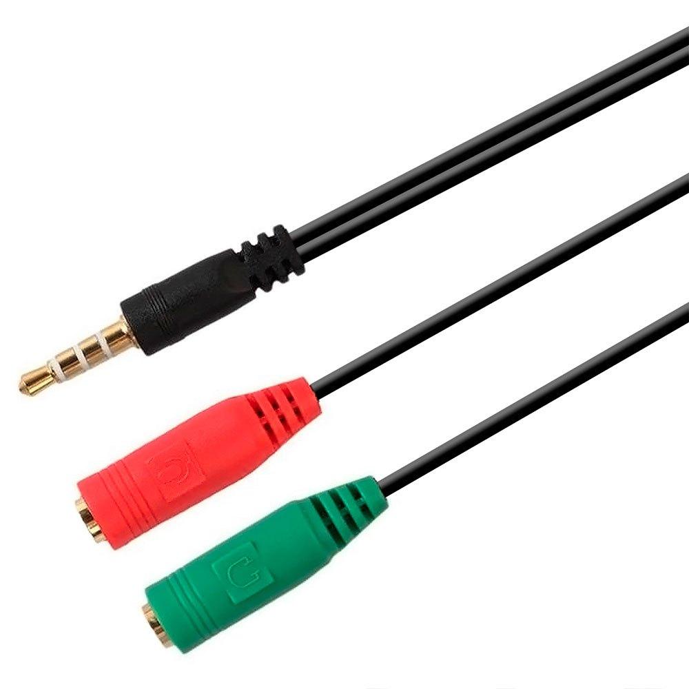 Audio and Video | Jack 3.5 To 2x M/F Adapter Cable 20 m Black / Red / Green Audio & Video Audio & Video