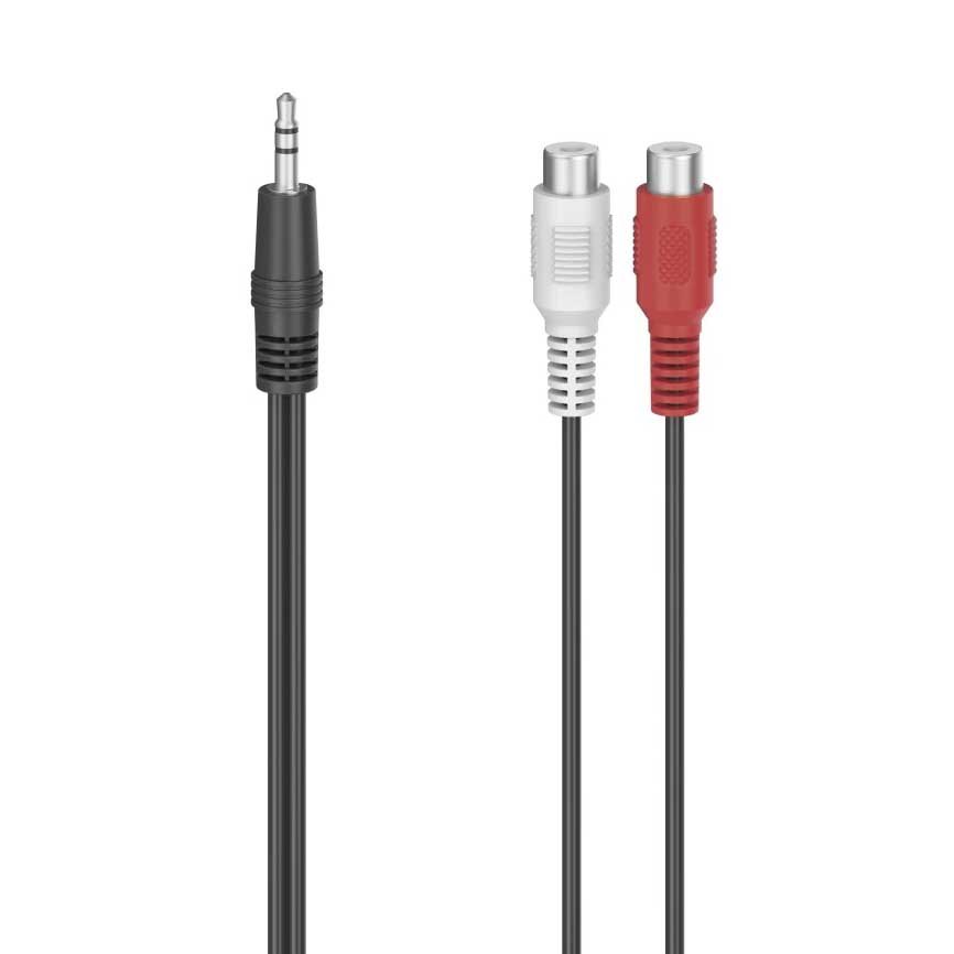 Audio and Video | M To 2RCA H Cable 3.5 mm Black Audio & Video Audio & Video