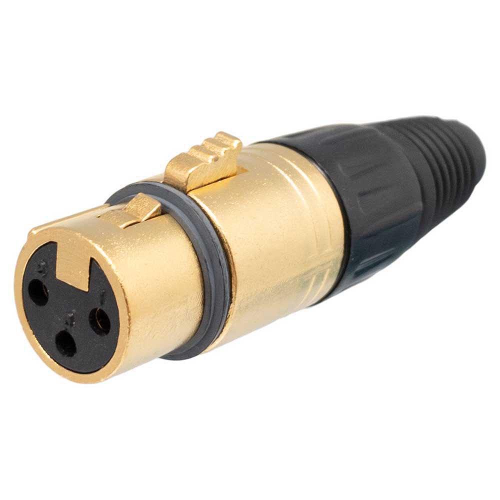 Audio and Video | Microphone 3 Pin 3077 Female XLR Connector Gold Audio & Video Audio & Video