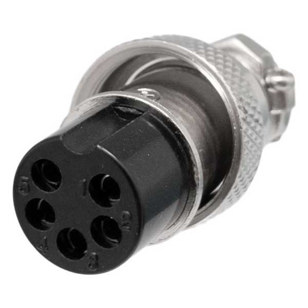 Audio and Video | Microphone 5 Pin 1180 Female GX16 Connector Silver Audio & Video Audio & Video