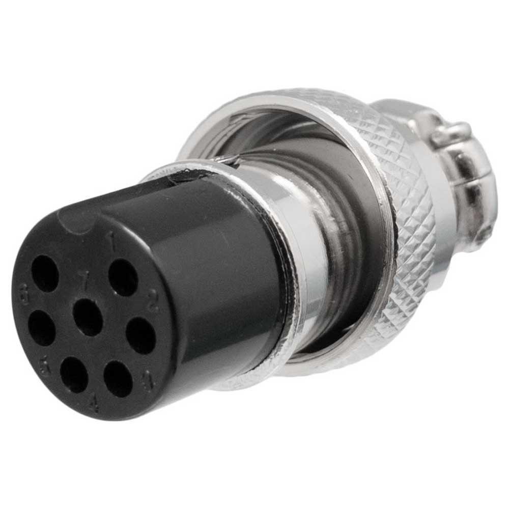 Audio and Video | Microphone 7 Pin 1182 Female GX16 Connector Silver Audio & Video Audio & Video