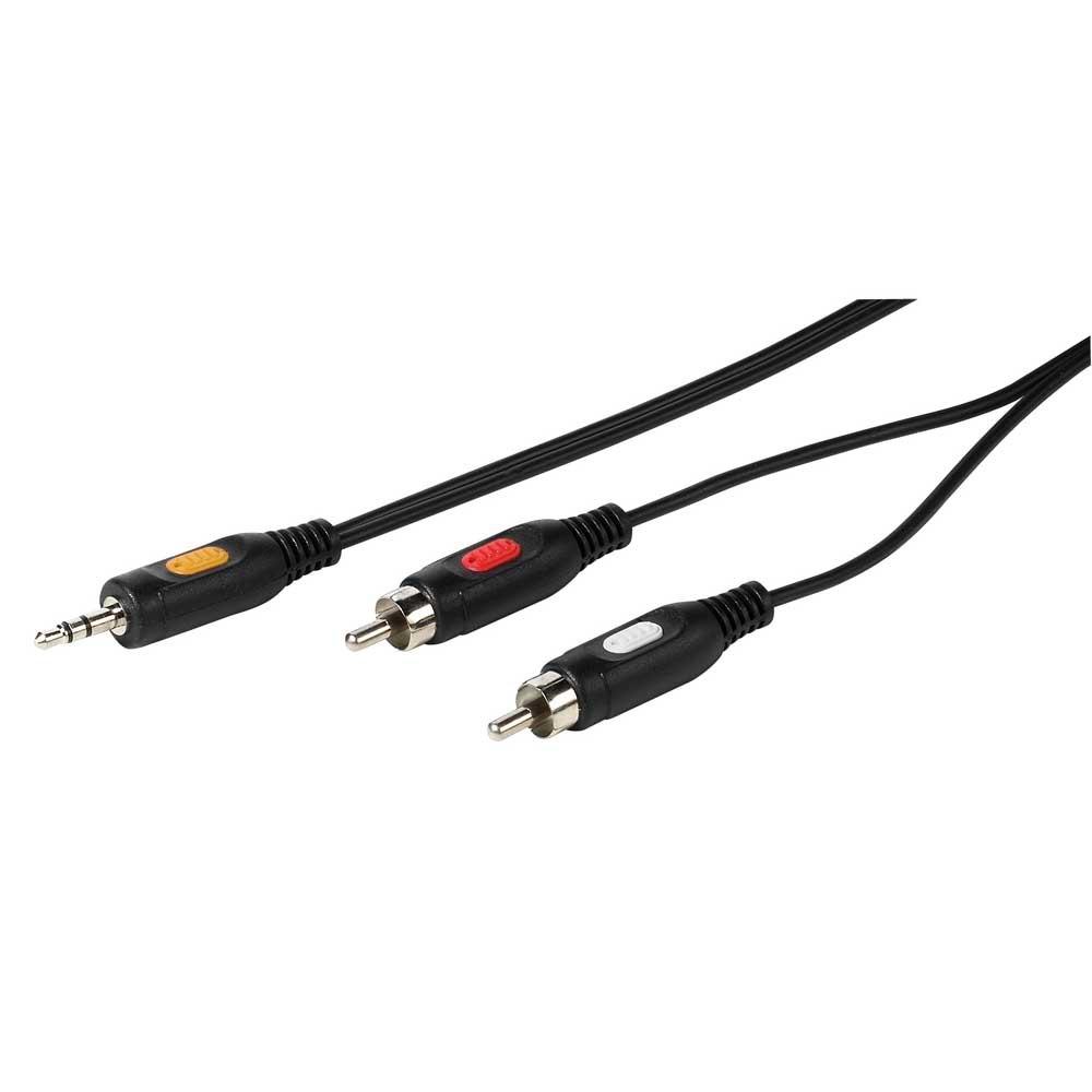 Audio and Video | RCA/3.5 mm Connection Lead 1.5 m Cable Black Audio & Video Audio & Video