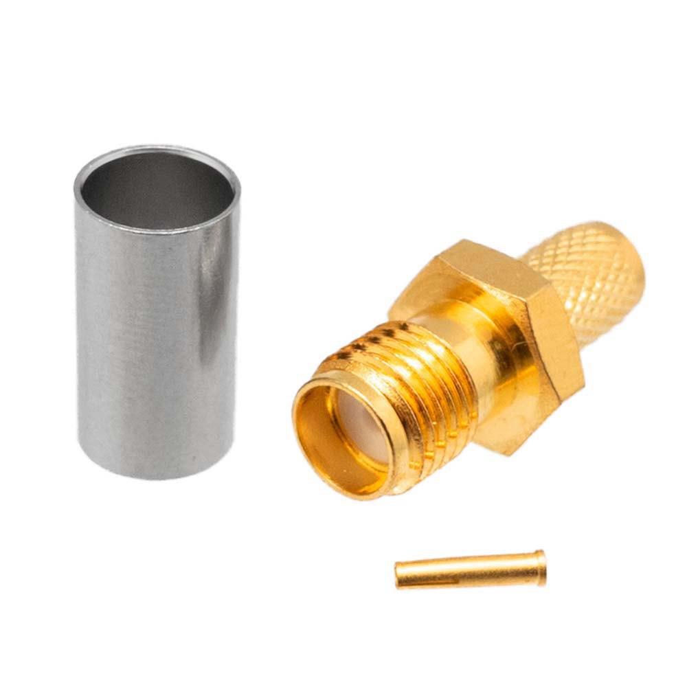 Audio and Video | Sma Female Crimp Dorado RG223 Connector Gold Audio & Video Audio & Video