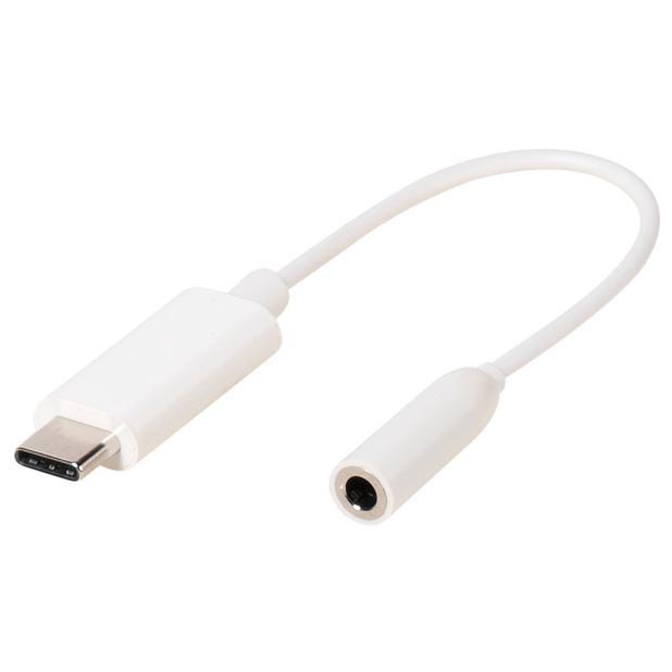 Audio and Video | USB Type C/Audio Jack 3.5 Female Cable 100 cm White Audio & Video Audio & Video