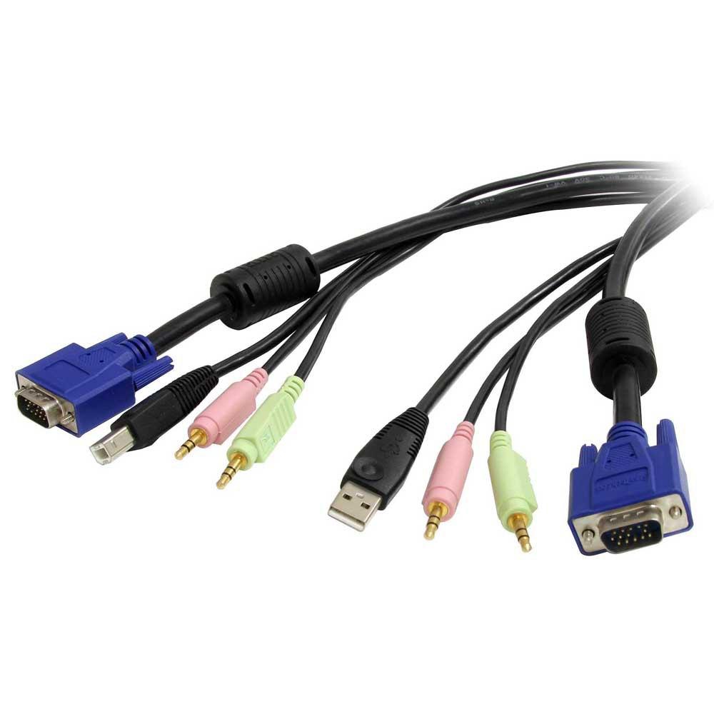 Audio and Video | USB VGA Audio KVM 18 m Cable Black / Blue Audio & Video Audio & Video