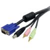 Audio and Video | USB VGA Audio KVM 18 m Cable Black / Blue Audio & Video Audio & Video