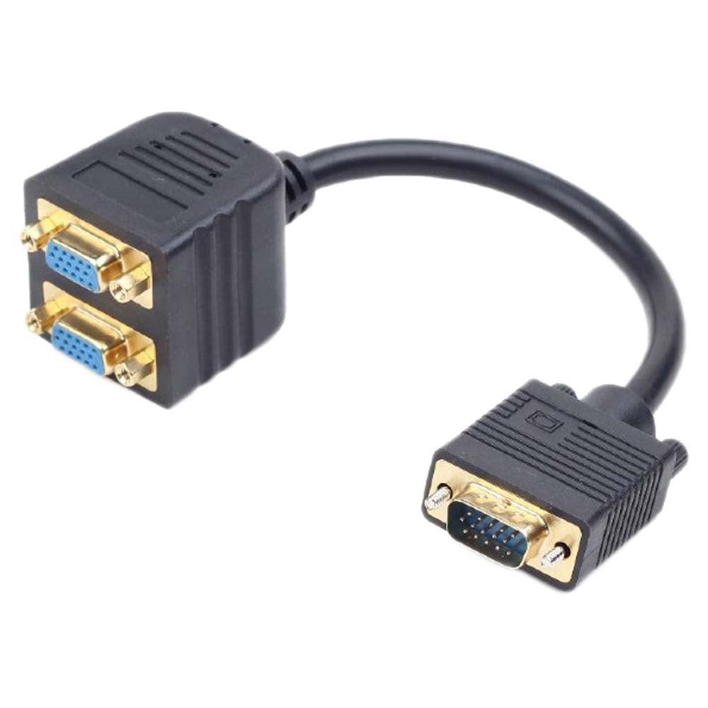 Audio and Video | VGA M/F Splitter 20 cm Black Audio & Video Audio & Video