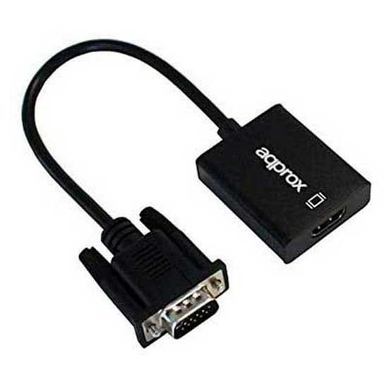 Audio and Video | VGA To HDMI Adapter Black Audio & Video Audio & Video