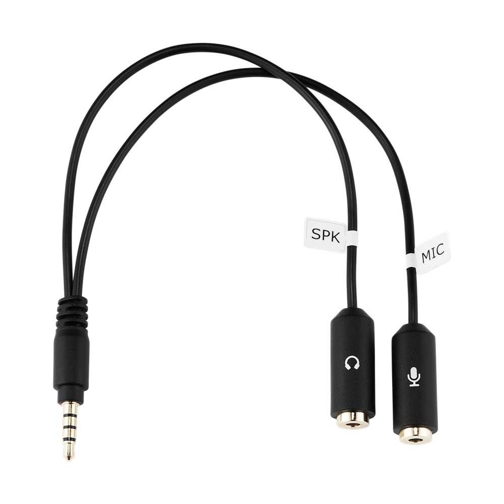 Audio and Video | Wavo Splitter Jack 3.5 Cable Black Audio & Video Audio & Video