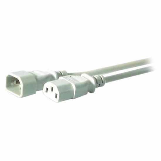 Electrical Power Cables | C13-C14 3 m Power Cord Grey Cables Electrical Power Cables