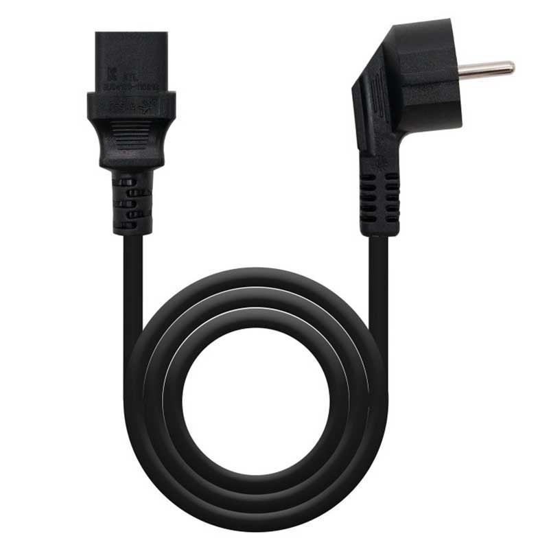 Electrical Power Cables | CEE7/M-C13/H 2 m Power Cord Black Cables Black