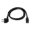 Electrical Power Cables | CEE7/M-C13/H Power Cord 3 m Black Cables Black