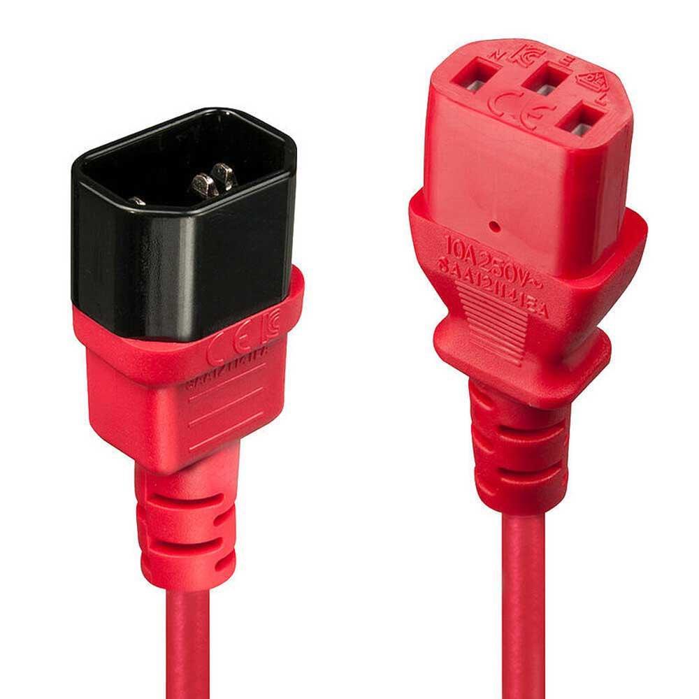 Electrical Power Cables | Extension Lead Power Cord 1 m Red Cables Electrical Power Cables