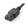 Electrical Power Cables | IEC 90º To 2xIEC M/F Power Cord 1.8 m Black Cables Black