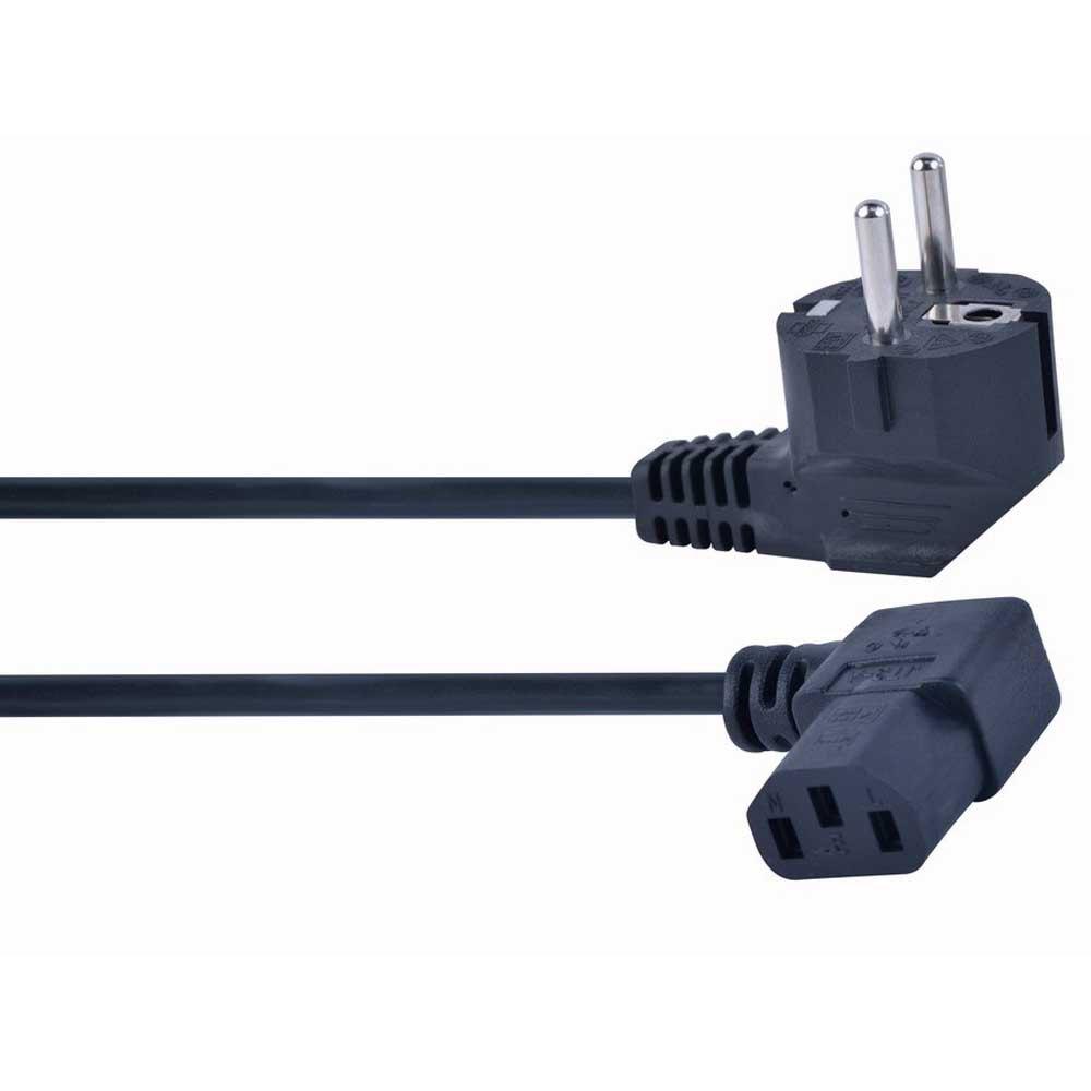 Electrical Power Cables | PC-186A-VDE Schuko/C13 1.8 m Electrical Power Cable Black Cables Black