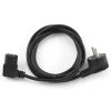 Electrical Power Cables | PC-186A-VDE Schuko/C13 1.8 m Electrical Power Cable Black Cables Black