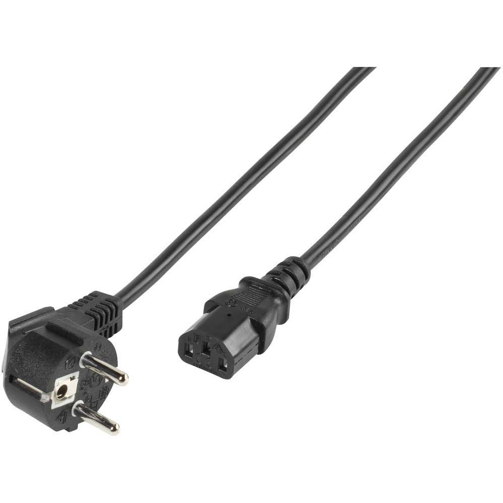 Electrical Power Cables | Schuko Iec 3 Pins Cable 1.8 m Black Cables Black