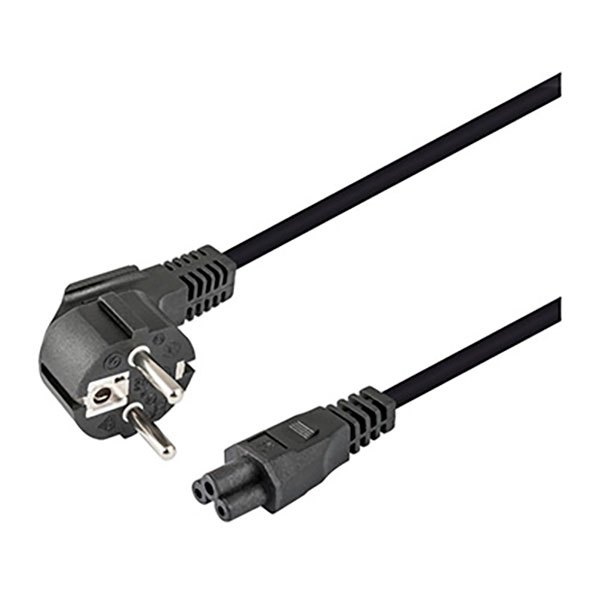 Electrical Power Cables | WIR053 Power Cable Schuko IEC320-C5 1.8 m Black Cables Black