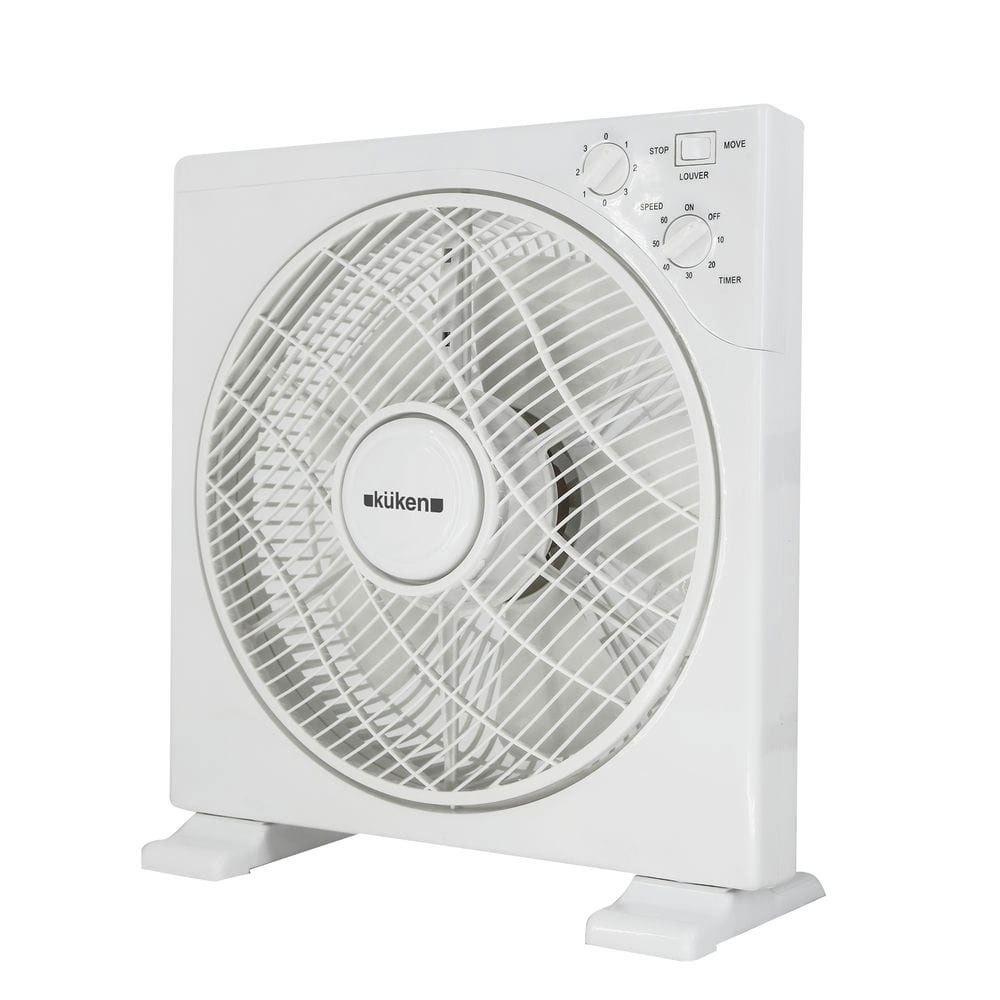 Fans | 45W Box Fan Black / White Climatization Black