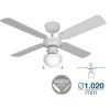 Fans | Caribe 50W Ceiling Fan 102 cm Chrome Climatization Chrome