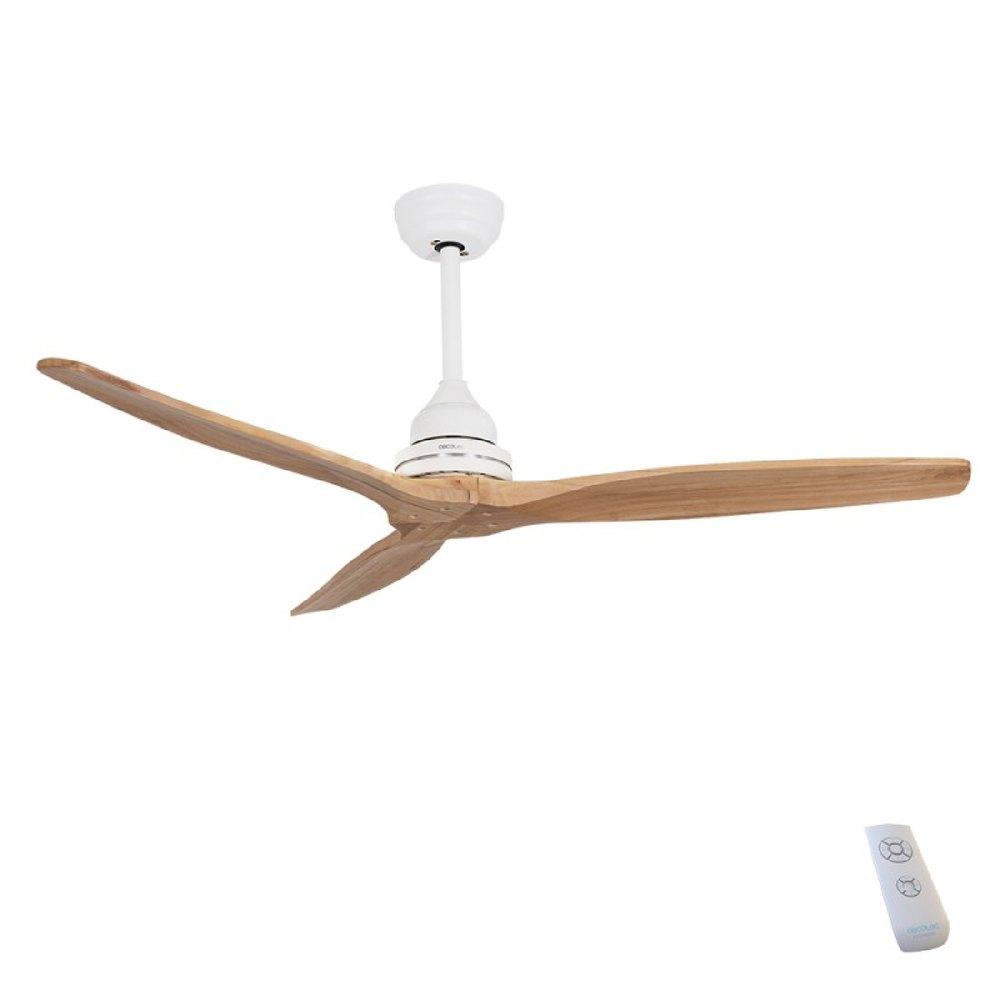 Fans | Ceiling Fan Energysilence Aero 590 White / Dark Wood Climatization Dark Wood