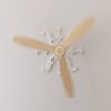 Fans | Ceiling Fan Energysilence Aero 590 White / Dark Wood Climatization Dark Wood