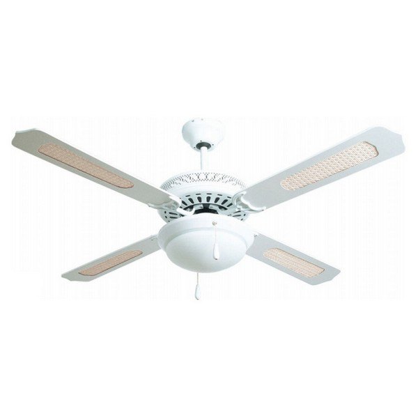 Fans | Ceiling With Light Fan White / Bone Climatization Bone