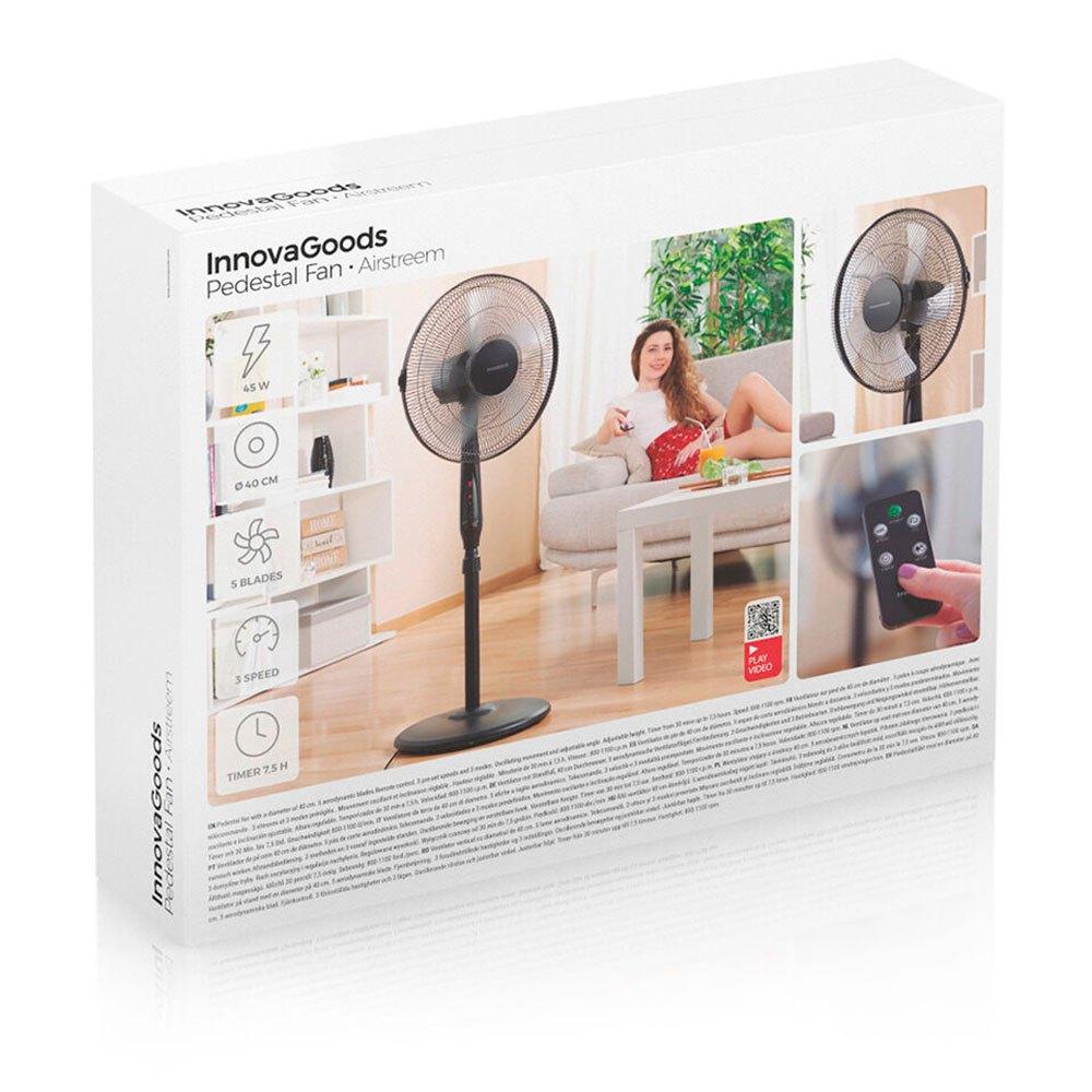 Fans | Control Airstreem 45W standing fan Black Climatization Black